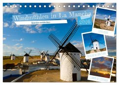 Cover Windmühlen in La Mancha (Tischkalender 2026 DIN A5 quer), CALVENDO Monatskalender