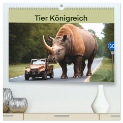 Tier Königreich (hochwertiger Premium Wandkalender 2026 DIN A2 quer), Kunstdruck in Hochglanz