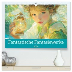 Fantastische Fantasiewerke (hochwertiger Premium Wandkalender 2026 DIN A2 quer), Kunstdruck in Hochglanz