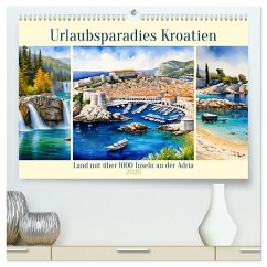 Cover Urlaubsparadies Kroatien (hochwertiger Premium Wandkalender 2026 DIN A2 quer), Kunstdruck in Hochglanz
