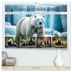 Cover Große und kleine Bären (hochwertiger Premium Wandkalender 2026 DIN A2 quer), Kunstdruck in Hochglanz