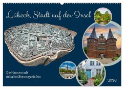 Cover Lübeck, Stadt auf der Insel (Wandkalender 2026 DIN A2 quer), CALVENDO Monatskalender