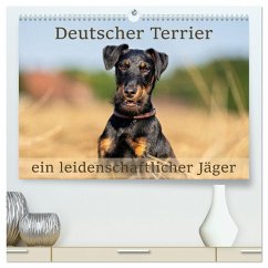 Deutscher Terrier - ein leidenschaftlicher Jäger (hochwertiger Premium Wandkalender 2026 DIN A2 quer), Kunstdruck in Hochglanz