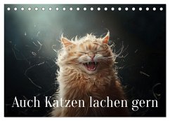 Auch Katzen lachen gern (Tischkalender 2026 DIN A5 quer), CALVENDO Monatskalender Auch Katzen lachen gern (Tischkalender 2026 DIN A5 quer), CALVENDO Monatskalender