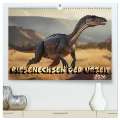 Riesenechsen der Urzeit (hochwertiger Premium Wandkalender 2026 DIN A2 quer), Kunstdruck in Hochglanz Riesenechsen der Urzeit (hochwertiger Premium Wandkalender 2026 DIN A2 quer), Kunstdruck in Hochglanz