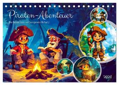 Cover Piraten-Abenteuer - Die Reise zum verborgenen Schatz (Tischkalender 2026 DIN A5 quer), CALVENDO Monatskalender