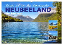 Cover Erlebe mit mir das Naturwunder Neuseeland die Südinsel (Wandkalender 2026 DIN A2 quer), CALVENDO Monatskalender