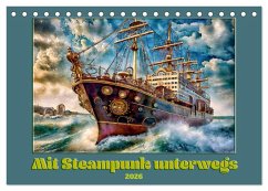 Mit Steampunk unterwegs (Tischkalender 2026 DIN A5 quer), CALVENDO Monatskalender Mit Steampunk unterwegs (Tischkalender 2026 DIN A5 quer), CALVENDO Monatskalender