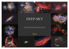 Cover Deep-Sky Amateurastronomie (Wandkalender 2026 DIN A2 quer), CALVENDO Monatskalender