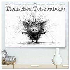 Tierisches Tohuwabohu (hochwertiger Premium Wandkalender 2026 DIN A2 quer), Kunstdruck in Hochglanz Tierisches Tohuwabohu (hochwertiger Premium Wandkalender 2026 DIN A2 quer), Kunstdruck in Hochglanz