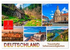 Cover Deutschland - traumhafte Sehenswürdigkeiten (Wandkalender 2026 DIN A2 quer), CALVENDO Monatskalender