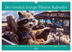 Cover Der tierisch lustige Piloten-Kalender (Wandkalender 2026 DIN A3 quer), CALVENDO Monatskalender