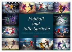 Cover Fußball und tolle Sprüche (Wandkalender 2026 DIN A3 quer), CALVENDO Monatskalender