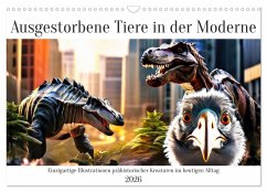 Ausgestorbene Tiere in der Moderne (Wandkalender 2026 DIN A3 quer), CALVENDO Monatskalender Ausgestorbene Tiere in der Moderne (Wandkalender 2026 DIN A3 quer), CALVENDO Monatskalender