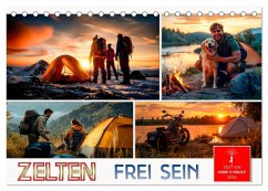 Zelten - frei sein (Tischkalender 2026 DIN A5 quer), CALVENDO Monatskalender Zelten - frei sein (Tischkalender 2026 DIN A5 quer), CALVENDO Monatskalender