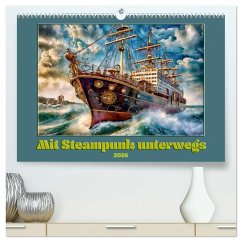 Mit Steampunk unterwegs (hochwertiger Premium Wandkalender 2026 DIN A2 quer), Kunstdruck in Hochglanz Mit Steampunk unterwegs (hochwertiger Premium Wandkalender 2026 DIN A2 quer), Kunstdruck in Hochglanz