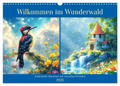 Willkommen im Wunderwald. Zauberhafte Abenteuer mit tierischen Freunden (Wandkalender 2026 DIN A3 quer), CALVENDO Monatskalender