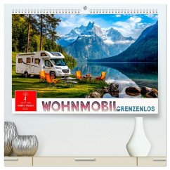 Wohnmobil grenzenlos (hochwertiger Premium Wandkalender 2026 DIN A2 quer), Kunstdruck in Hochglanz