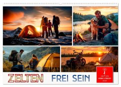 Zelten - frei sein (Wandkalender 2026 DIN A2 quer), CALVENDO Monatskalender