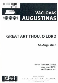 Cover Great Art Thou o Lord for soprano and mixed chorus a cappella score