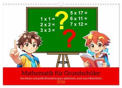 Cover Mathematik für Grundschüler (Wandkalender 2026 DIN A3 quer), CALVENDO Monatskalender