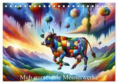 Muh-numentale Meisterwerke (Tischkalender 2026 DIN A5 quer), CALVENDO Monatskalender Muh-numentale Meisterwerke (Tischkalender 2026 DIN A5 quer), CALVENDO Monatskalender