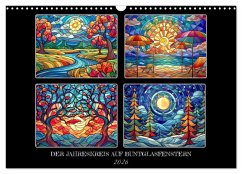 Der Jahreskreis auf Buntglasfenstern (Wandkalender 2026 DIN A3 quer), CALVENDO Monatskalender Der Jahreskreis auf Buntglasfenstern (Wandkalender 2026 DIN A3 quer), CALVENDO Monatskalender