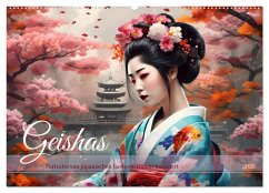 Cover Geishas Portraits von japanischen Gastgeberinnen inspiriert (Wandkalender 2026 DIN A2 quer), CALVENDO Monatskalender