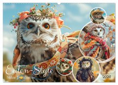 Eulen-Style. Noble Trendsetter (Wandkalender 2026 DIN A2 quer), CALVENDO Monatskalender