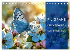 Filigrane Leichtigkeit - Schmetterlinge (Tischkalender 2026 DIN A5 quer), CALVENDO Monatskalender