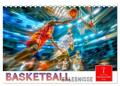 Basketball Erlebnisse (Tischkalender 2026 DIN A5 quer), CALVENDO Monatskalender Cover Basketball Erlebnisse (Tischkalender 2026 DIN A5 quer), CALVENDO Monatskalender