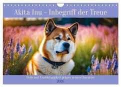 Cover Akita Inu - Inbegriff der Treue (Wandkalender 2026 DIN A4 quer), CALVENDO Monatskalender