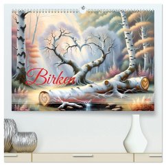 Birken Liebenswürdige Bäume (hochwertiger Premium Wandkalender 2026 DIN A2 quer), Kunstdruck in Hochglanz