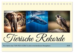 Cover Tierische Rekorde (Tischkalender 2026 DIN A5 quer), CALVENDO Monatskalender