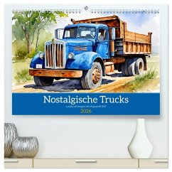 Cover Nostalgische Trucks (hochwertiger Premium Wandkalender 2026 DIN A2 quer), Kunstdruck in Hochglanz