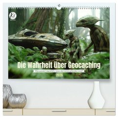 Cover Die Wahrheit über Geocaching (hochwertiger Premium Wandkalender 2026 DIN A2 quer), Kunstdruck in Hochglanz