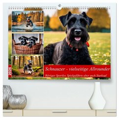Cover Schnauzer - vielseitige Allrounder (hochwertiger Premium Wandkalender 2026 DIN A2 quer), Kunstdruck in Hochglanz