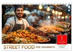 Cover Street Food für Gourmets (Tischkalender 2026 DIN A5 quer), CALVENDO Monatskalender