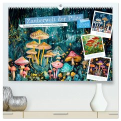Cover Zauberwelt der Pilze - Fantasievolle Pilze im verwunschenen Wald (hochwertiger Premium Wandkalender 2026 DIN A2 quer), Kunstdruck in Hochglanz