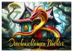 Drachenschlangen Wächter (Wandkalender 2026 DIN A3 quer), CALVENDO Monatskalender