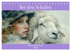 Bei den Schafen - Malerische Reise (Tischkalender 2026 DIN A5 quer), CALVENDO Monatskalender Bei den Schafen - Malerische Reise (Tischkalender 2026 DIN A5 quer), CALVENDO Monatskalender