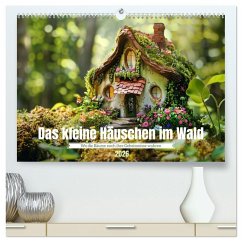 Das kleine Häuschen im Wald (hochwertiger Premium Wandkalender 2026 DIN A2 quer), Kunstdruck in Hochglanz