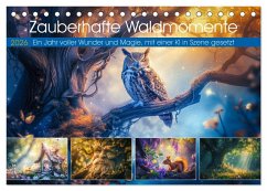 Zauberhafte Waldmomente (Tischkalender 2026 DIN A5 quer), CALVENDO Monatskalender