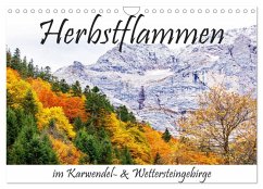 Herbstflammen im Karwendel- und Wettersteingebirge (Wandkalender 2026 DIN A4 quer), CALVENDO Monatskalender