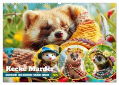 Kecke Marder. Charmante und niedliche Fashion-Ikonen (Wandkalender 2026 DIN A2 quer), CALVENDO Monatskalender