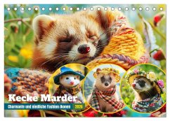 Kecke Marder. Charmante und niedliche Fashion-Ikonen (Tischkalender 2026 DIN A5 quer), CALVENDO Monatskalender