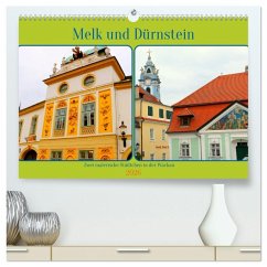 Cover Melk und Dürnstein, zwei malerische Städtchen in der Wachau (hochwertiger Premium Wandkalender 2026 DIN A2 quer), Kunstdruck in Hochglanz