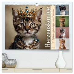 Cover Herzenskönige - KI Geburtstagskalender für unsere Bediensteten (hochwertiger Premium Wandkalender 2026 DIN A2 quer), Kunstdruck in Hochglanz