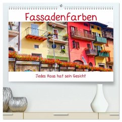 Cover Fassadenfarben, jedes Haus hat sein Gesicht. (hochwertiger Premium Wandkalender 2026 DIN A2 quer), Kunstdruck in Hochglanz