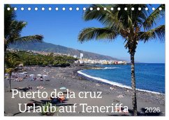 Cover Puerto de la Cruz. Teneriffa Urlaub. (Tischkalender 2026 DIN A5 quer), CALVENDO Monatskalender
